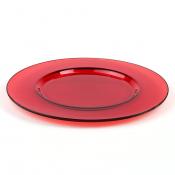 Блюдо круглое Pasabahce "Arte", цвет красный, D=35 см