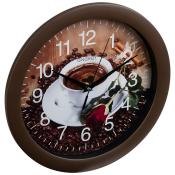 Часы настенные кварцевые ENERGY модель ЕС-101 кофе