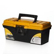 Ящик для инструментов ТИТАН 13' (черный с желтым), 165*324 мм, высота 137 мм
