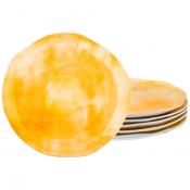 Набор тарелок десертных из 6 шт. диаметр=26 см. коллекция Парадиз цвет: солнечный свет
