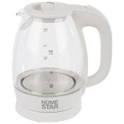 Чайник Homestar HS-1012 (1,7 л) стекло, пластик белый