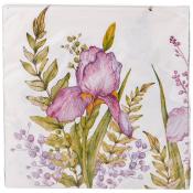 Салфетки бумажные lefard Irises 33*33см, 3слоя, 20шт