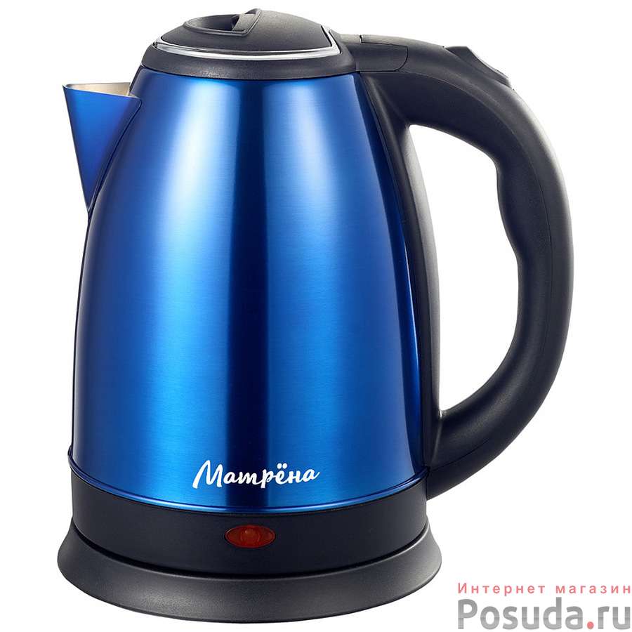 Чайник МАТРЁНА MA-002 электрический (1,8 л) стальной синий