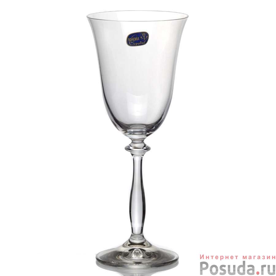 Набор бокалов для вина 2 шт Crystalite Bohemia Анжела, 250 мл
