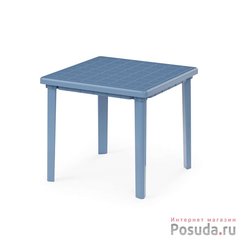 Стол 800х800х740мм квадратный (синий) (уп.1)