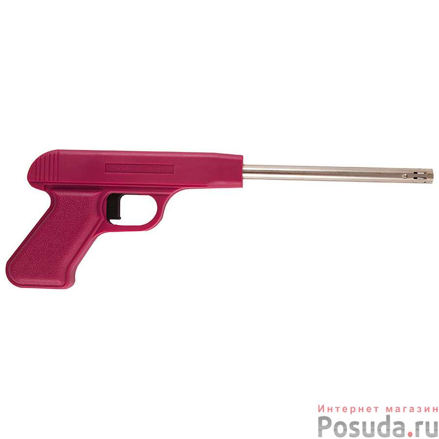 Пьезозажигалка JZDD-17-BRD, пистолет, бордовая