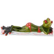Фигурка декоративная Лягушка на отдыхе 18,7х6х5 см