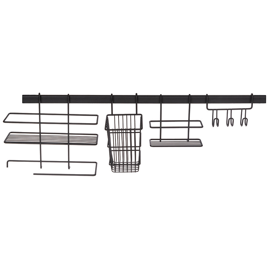 Рейлинговая система для кухни доляна базовый набор 16 предметов