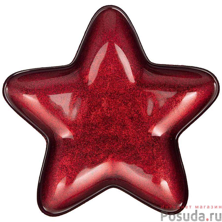 Блюдо Star red shiny 17х17 см без упаковки 